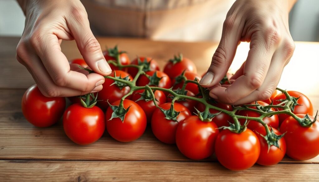 jak obrywać pomidory krok po kroku